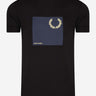 Fred Perry T-shirts Laurel wreath graphic t-shirt q2 - black