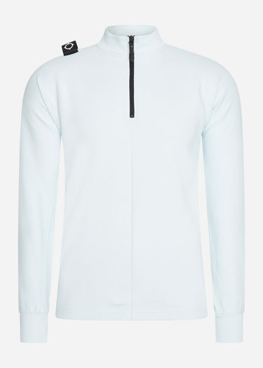 MA.Strum Truien  Dfp funnel neck zip top - illusion blue