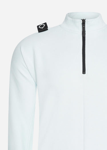 MA.Strum Truien  Dfp funnel neck zip top - illusion blue
