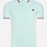 Fred Perry Polo's Twin tipped fred perry shirt - brighton blue aubergine mahogany