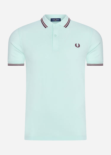 Fred Perry Polo's Twin tipped fred perry shirt - brighton blue aubergine mahogany