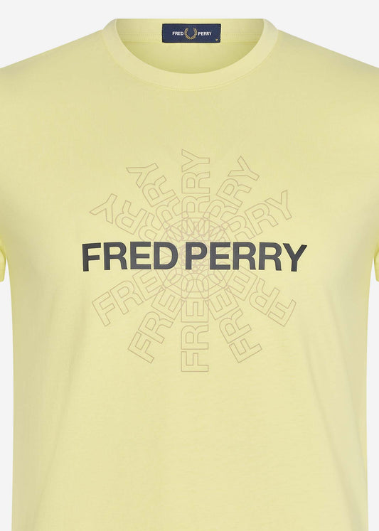 Fred Perry T-shirts  Fred perry graphic t-shirt - wax yellow 