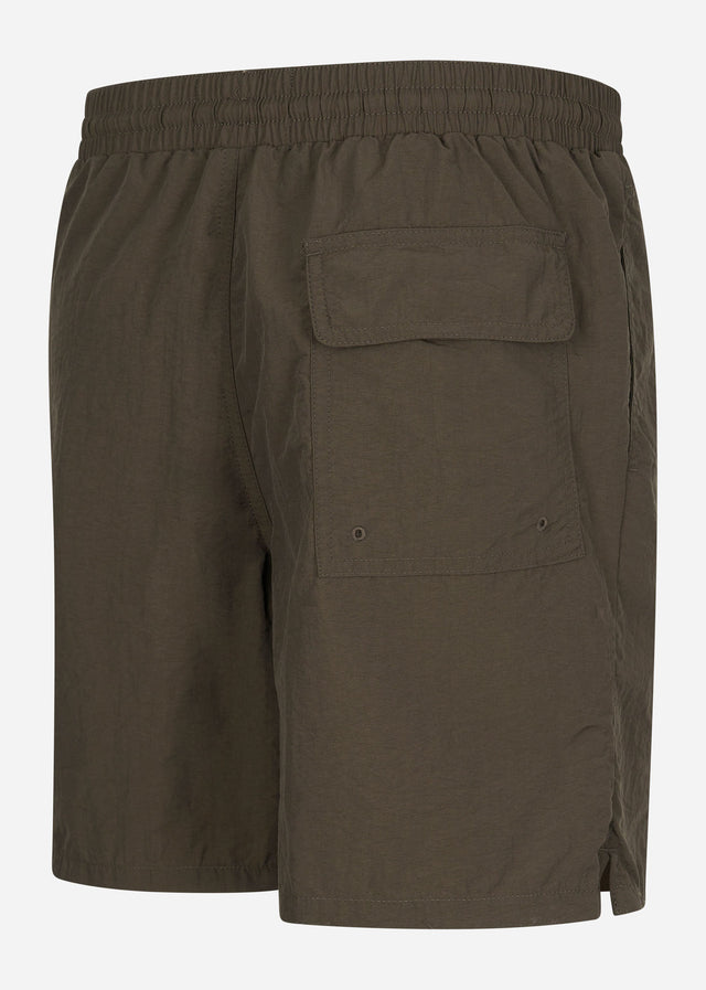 Lyle & Scott Zwembroeken Plain swimshort - olive
