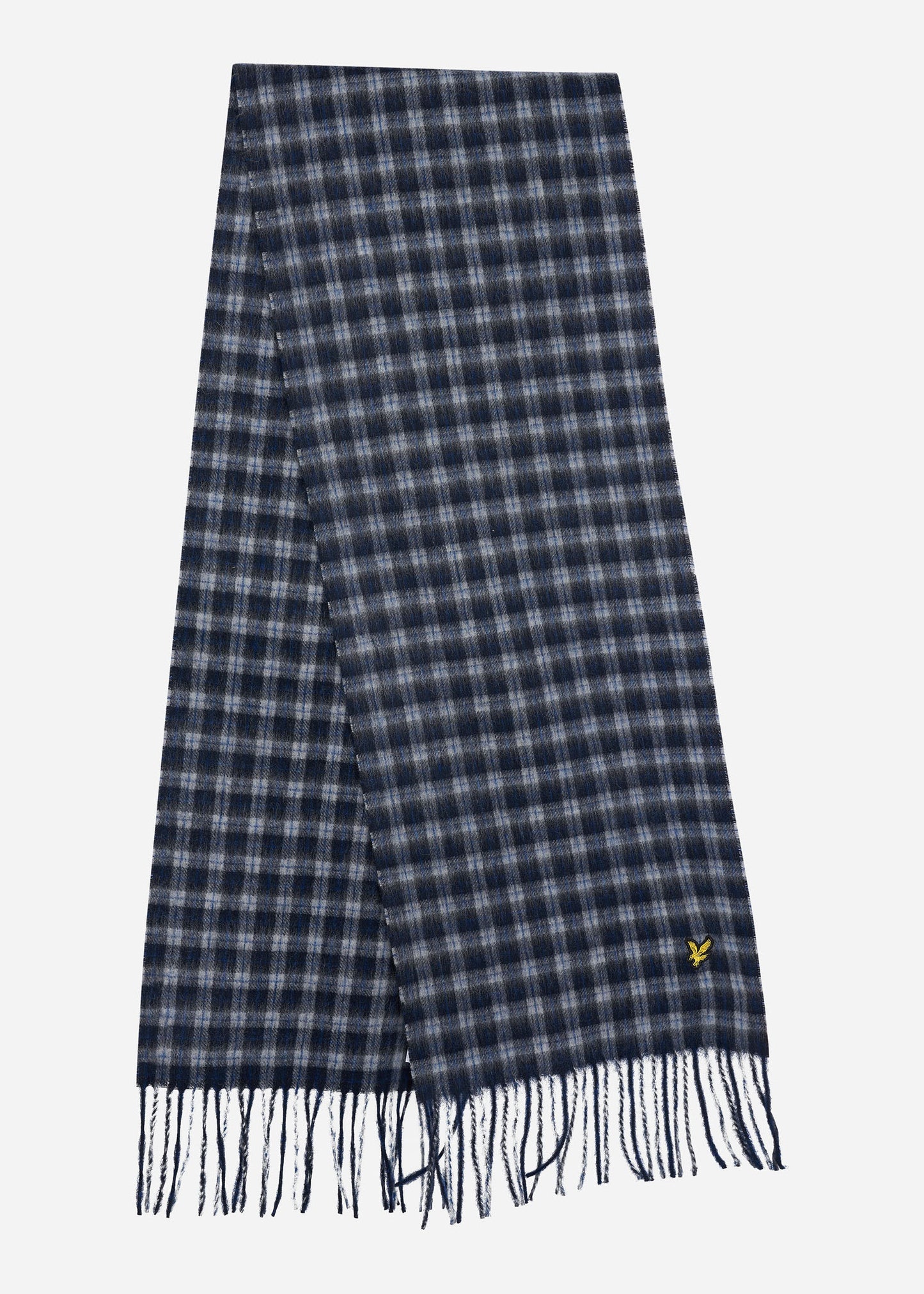 lyle and scott tartan lamswol sjaal