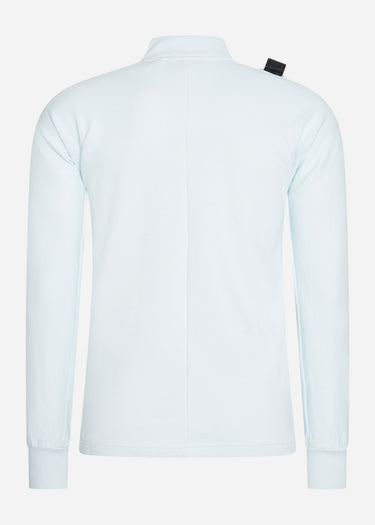 MA.Strum Truien  Dfp funnel neck zip top - illusion blue