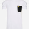 Lyle & Scott T-shirts Contrast pocket t-shirt - white jet black
