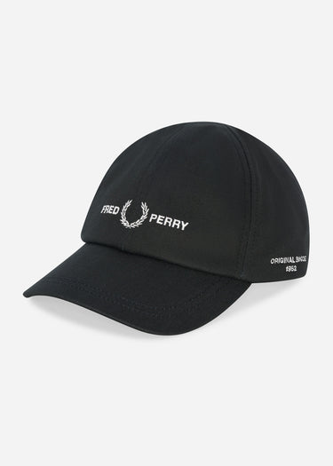 Fred Perry Caps Branded twill cap - black