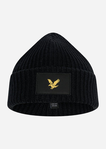 Lyle & Scott Mutsen Casuals fisherman beanie - jet black