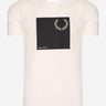 Fred Perry T-shirts Laurel wreath graphic t-shirt q2 - snow white