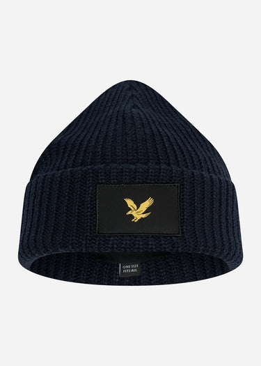 Lyle & Scott Mutsen Casuals fisherman beanie - dark navy