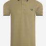 Fred Perry Polo's Twin tipped fred perry shirt - sage french navy