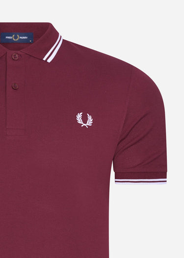 Fred Perry Polo's Twin tipped fred perry shirt - port
