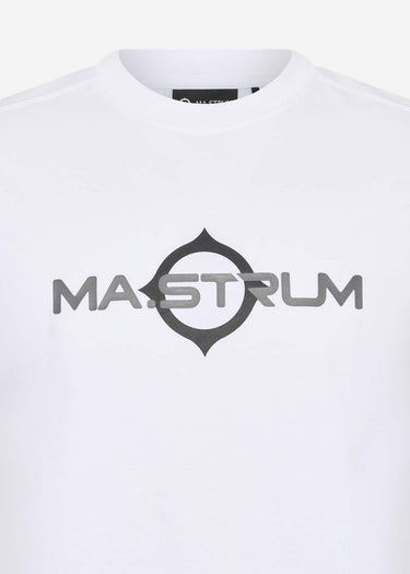 MA.Strum T-shirts SS logo print tee - optic white