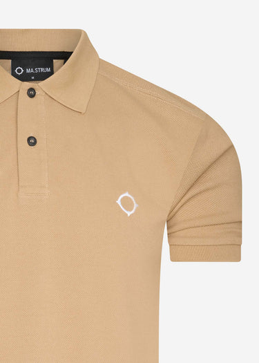 MA.Strum Polo's  SS pique polo - sand