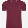 Fred Perry Polo's Twin tipped fred perry shirt - port