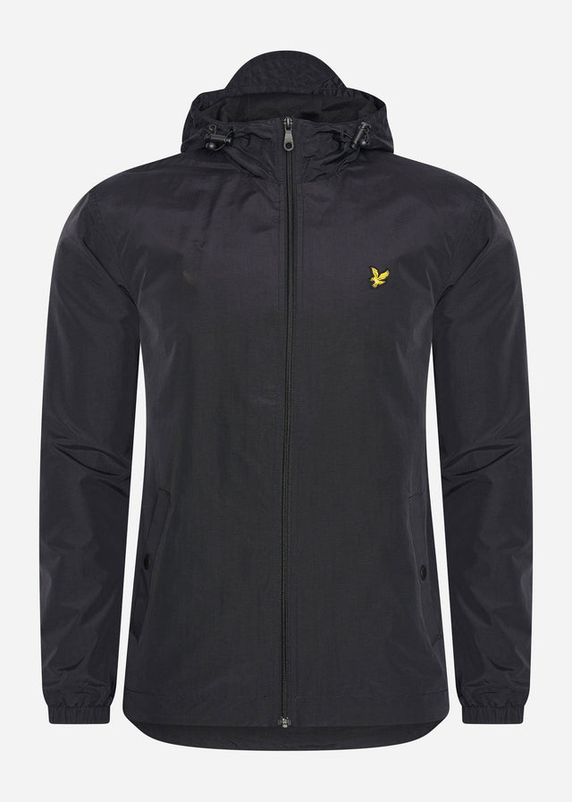 Lyle & Scott Jassen Zip through hooded jacket - jet black