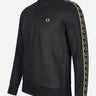 Fred Perry Truien Taped half zip track top - black gold