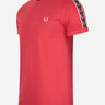 Fred Perry T-shirts Contrast tape ringer t-shirt - washed red oxblood