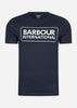 Barbour International T-shirts Essential large logo tee - international navy