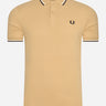 Fred Perry Polo's Twin tipped fred perry shirt - desert