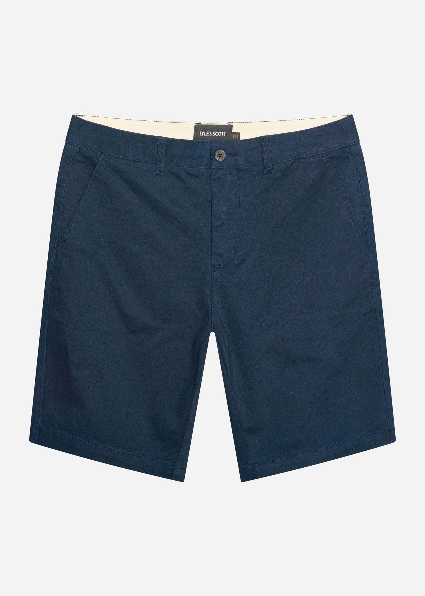 lyle and scott chino short korte broek dark navy