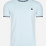 Fred Perry T-shirts Twin tipped t-shirt - light ice