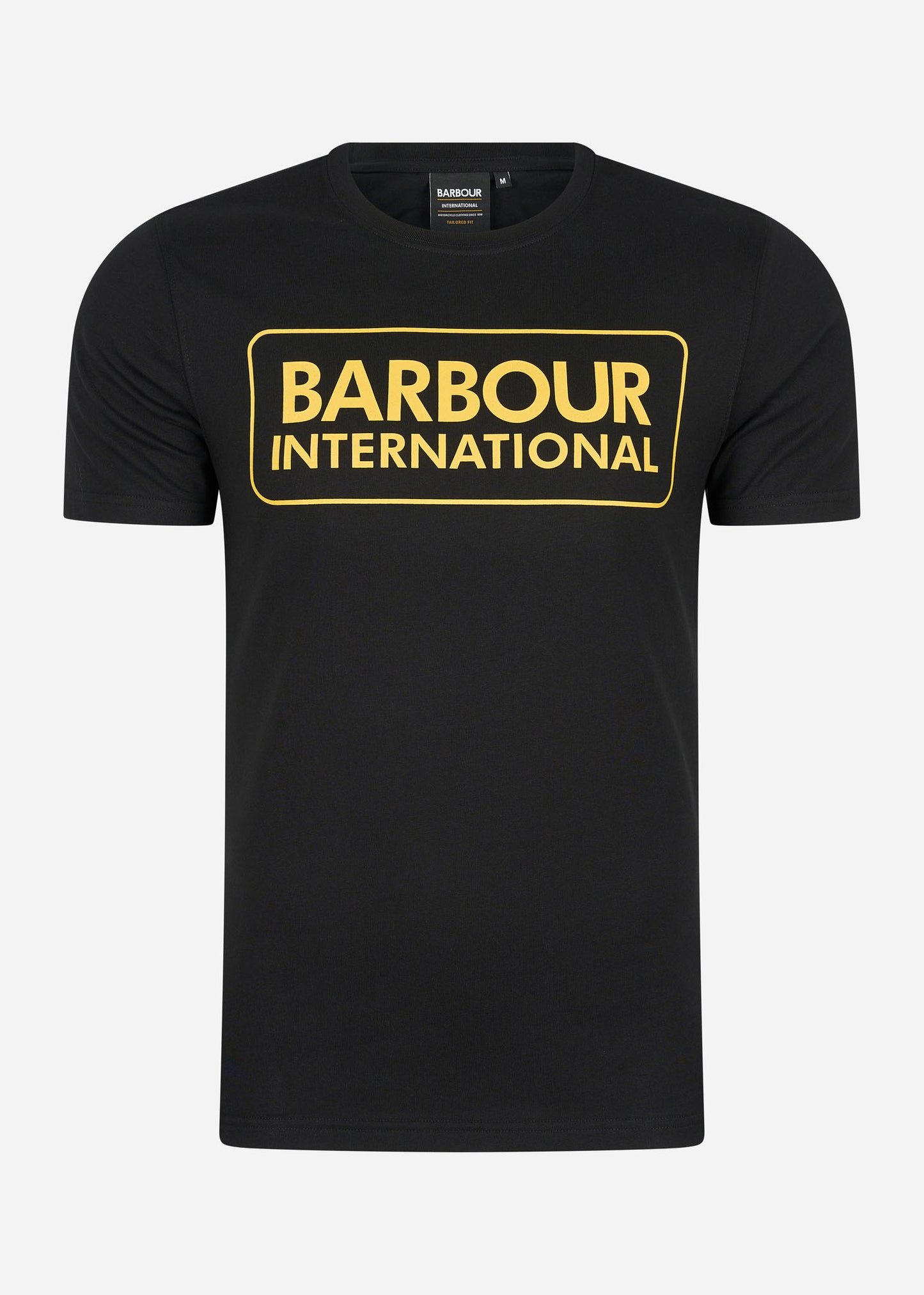Barbour International T-shirts Essential large logo tee - black