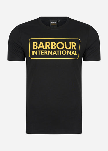 Barbour International T-shirts Essential large logo tee - black