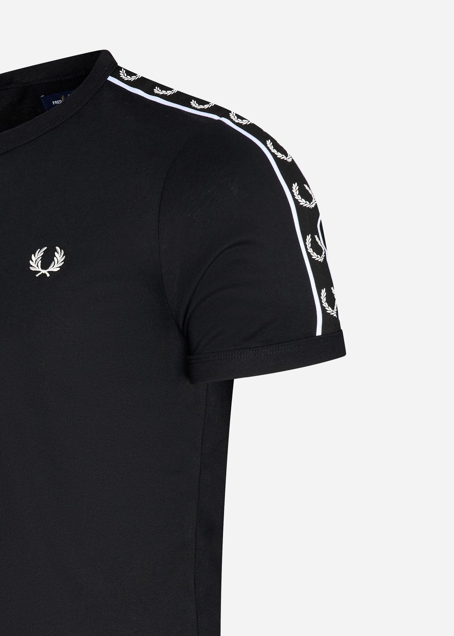 Fred Perry taped ringer t-shirt black