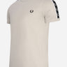 Fred Perry T-shirts Taped ringer t-shirt - concrete black