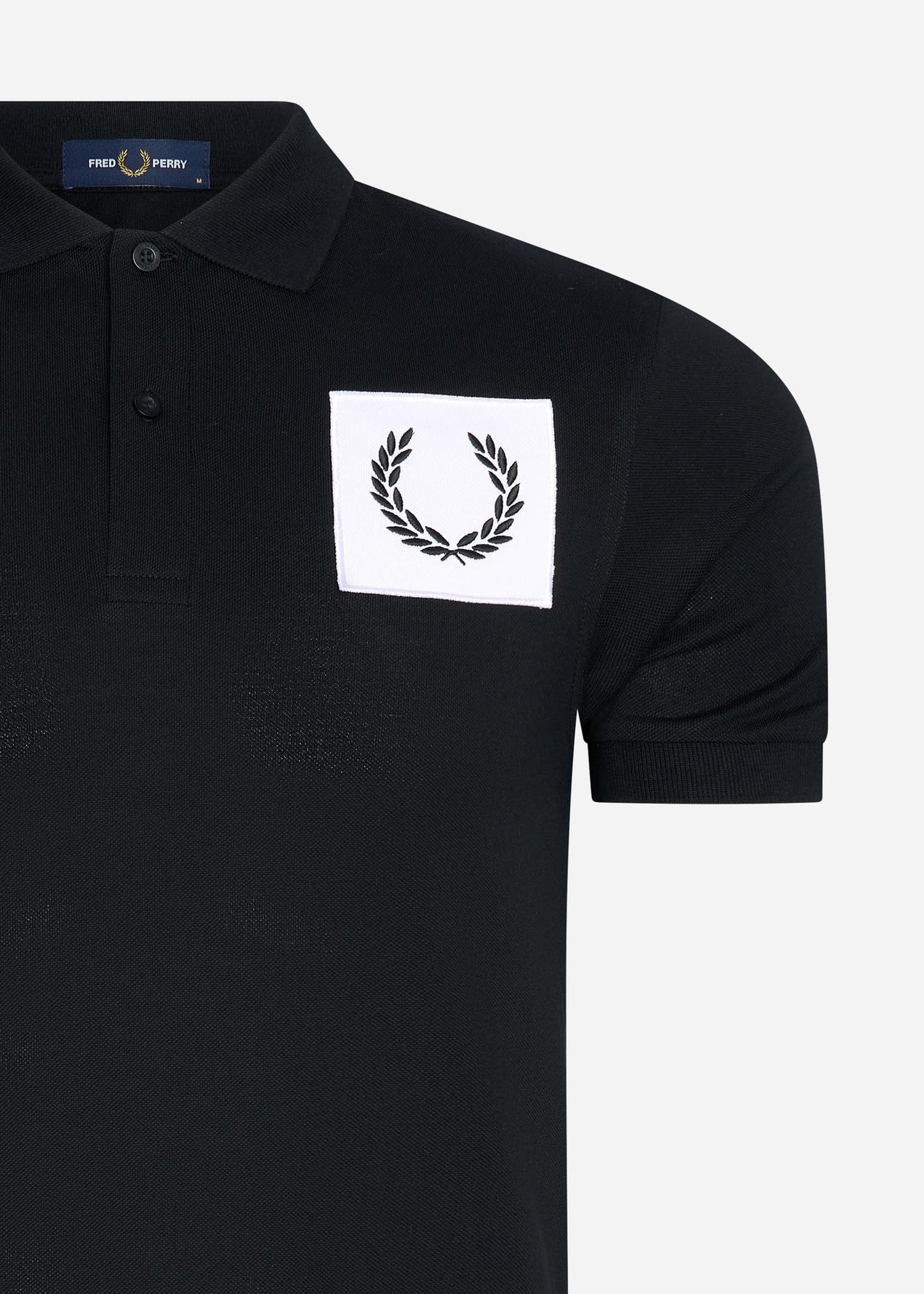 fred perry badge polo shirt black
