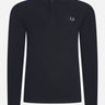 Fred Perry Longsleeve Polo's Ls plain fred perry shirt- black chrome