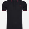 Fred Perry Polo's Twin tipped fred perry shirt - black tawny port