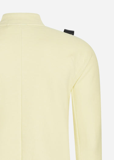 MA.Strum Truien  Dfp funnel neck zip top - mellow yellow
