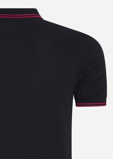 Fred Perry Polo's Twin tipped fred perry shirt - black tawny port