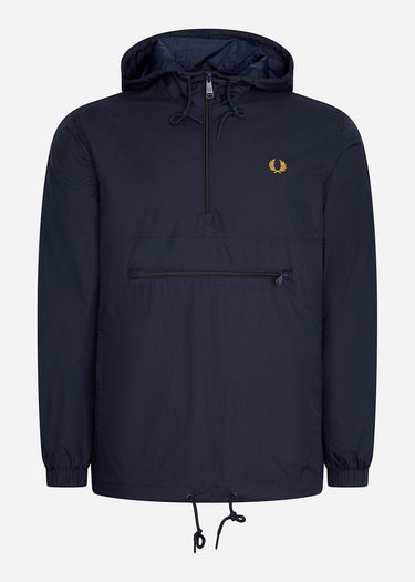 Fred Perry Jassen  Half zip hooded cagoule - navy