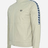 Fred Perry Vesten Panelled taped track jacket - light oyster