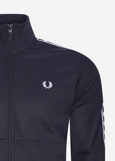 Fred Perry Vesten Panelled taped track jacket - navy