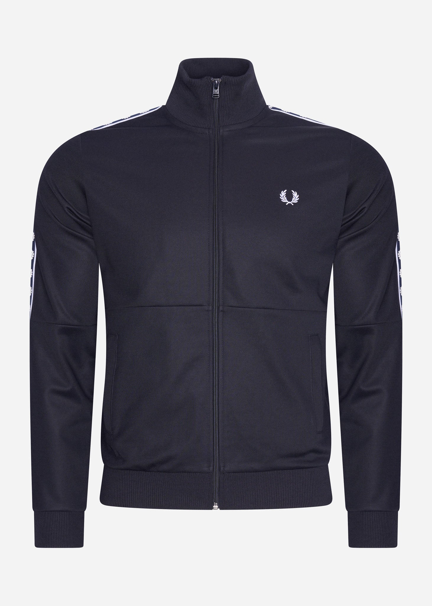 Fred Perry Vesten  Panelled taped track jacket - navy 