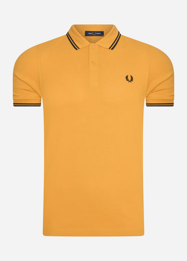 Fred Perry Polo's Twin tipped fred perry shirt - gold black black