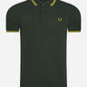 Fred Perry Polo's Twin tipped fred perry shirt - brit green citron