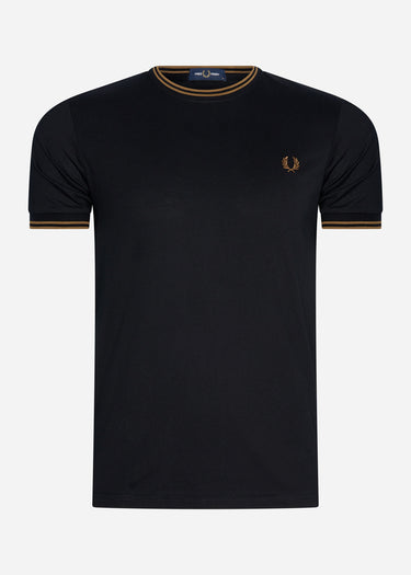 Fred Perry T-shirts Twin tipped t-shirt - black shadedston