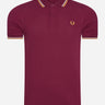 Fred Perry Polo's Twin tipped fred perry shirt - tawny port gold gold