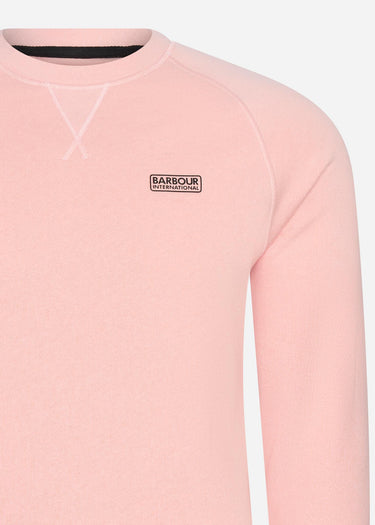 Barbour International Truien Essential crew sweat - pink cinder