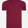 Fred Perry Polo's Twin tipped fred perry shirt - tawny port