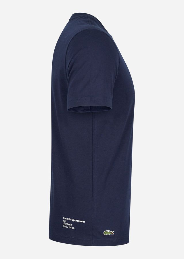 Lacoste T-shirts Branded t-shirt - navy blue