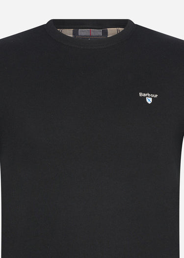 Barbour T-shirts Tartan sports tee - black