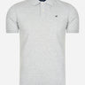Hackett London Polo's Cotton pique polo shirt - light grey marl