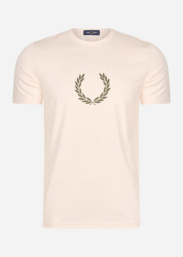 Fred Perry T-shirts Laurel wreath graphic t-shirt - silky peach