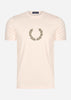 Fred Perry T-shirts Laurel wreath graphic t-shirt - silky peach